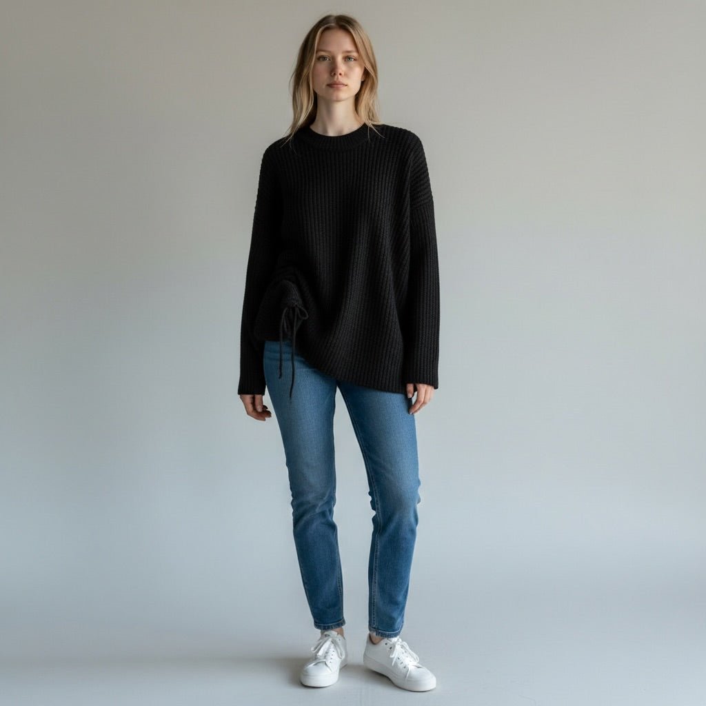 MAGLIA COULISSE HAVEONE - XE BLU Abbigliamento Donna