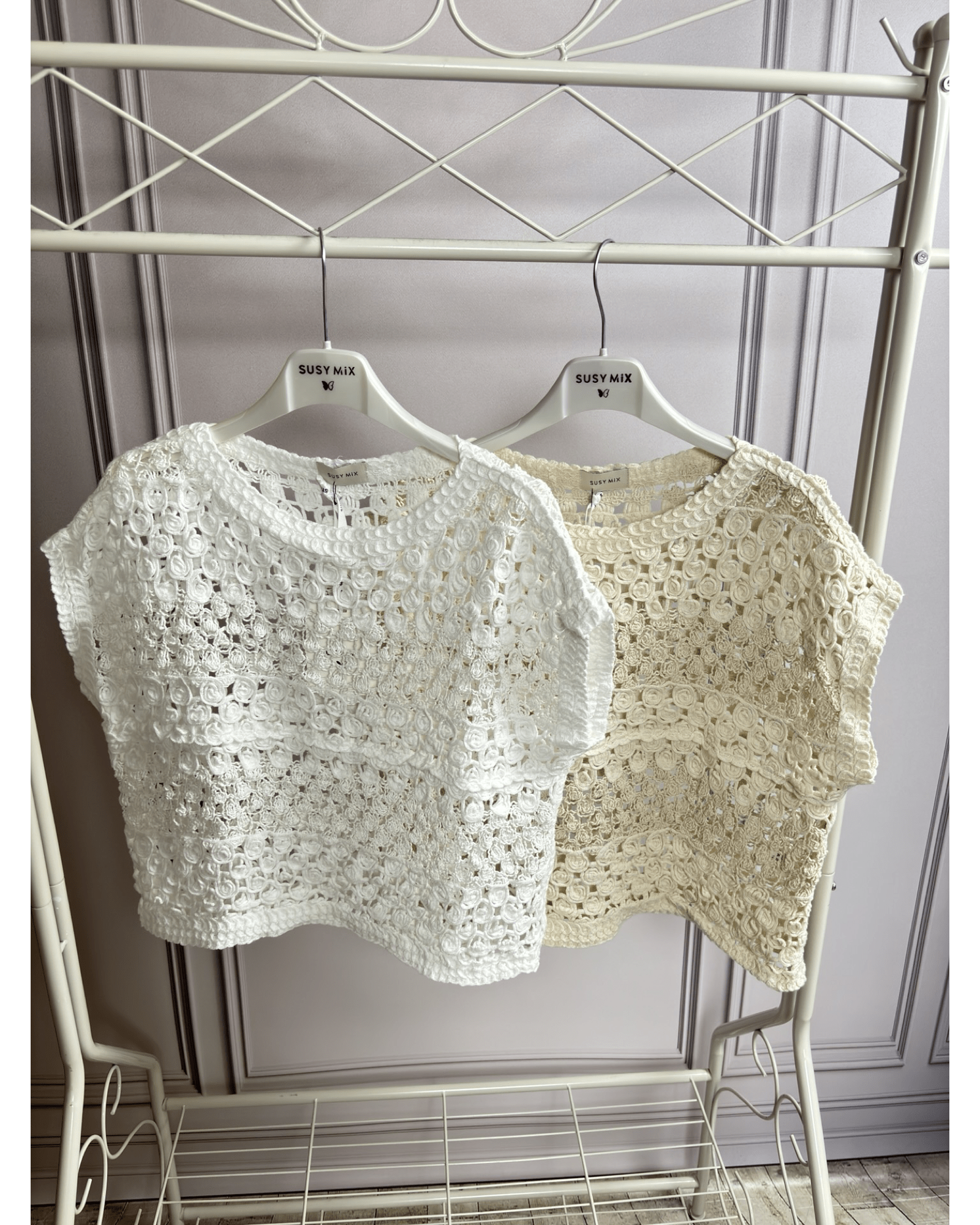 MAGLIA IN CROCHET SUSY MIX - XE BLU ABBIGLIAMENTO