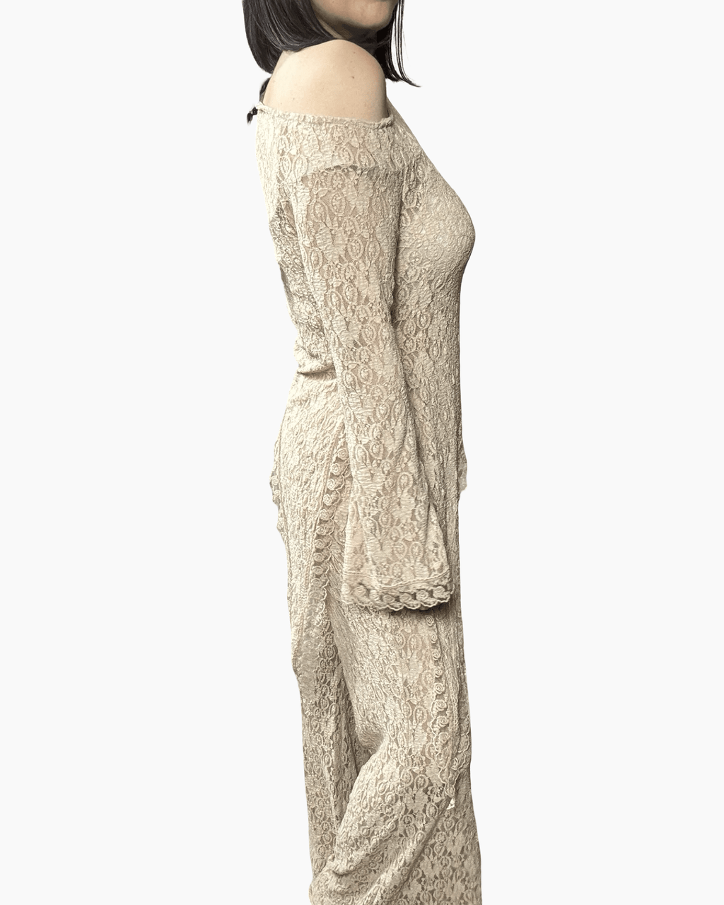 MAGLIA IN PIZZO ASIMMETRICA HAVEONE - XE BLU ABBIGLIAMENTO