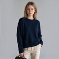 MAGLIA OVER HAVEONE - XE BLU Abbigliamento Donna