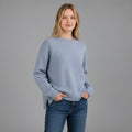 MAGLIA PURA LANA SUSY MIX - XE BLU Abbigliamento Donna