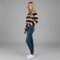 MAGLIA RIGA LARGA SUSY MIX - XE BLU Abbigliamento Donna