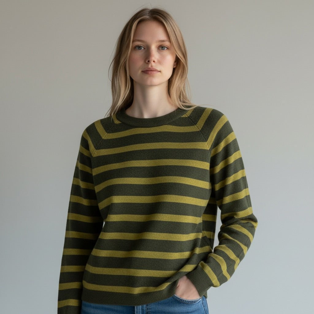 MAGLIA RIGATA HAVEONE - XE BLU Abbigliamento Donna