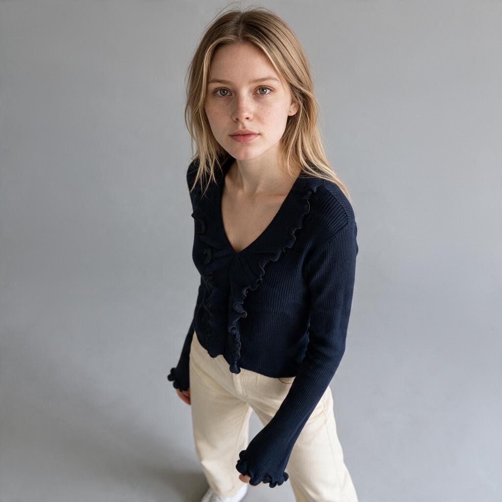 MAGLIA VOLANT HAVEONE - XE BLU Abbigliamento Donna