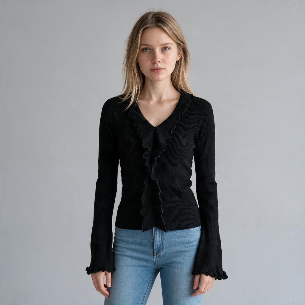 MAGLIA VOLANT HAVEONE - XE BLU Abbigliamento Donna