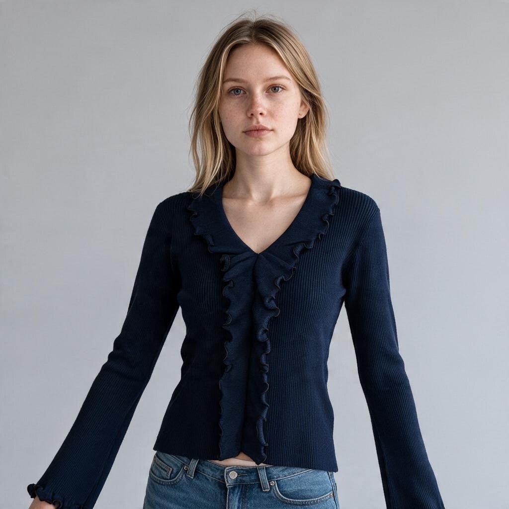 MAGLIA VOLANT HAVEONE - XE BLU Abbigliamento Donna