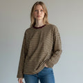MAGLIETTA A RIGHE CON PROFILO SUSY MIX - XE BLU Abbigliamento Donna