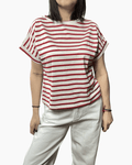MAGLIETTA A RIGHE SUSY MIX - XE BLU ABBIGLIAMENTO