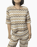 MAGLIETTA A ZIG ZAG VICOLO - XE BLU ABBIGLIAMENTO