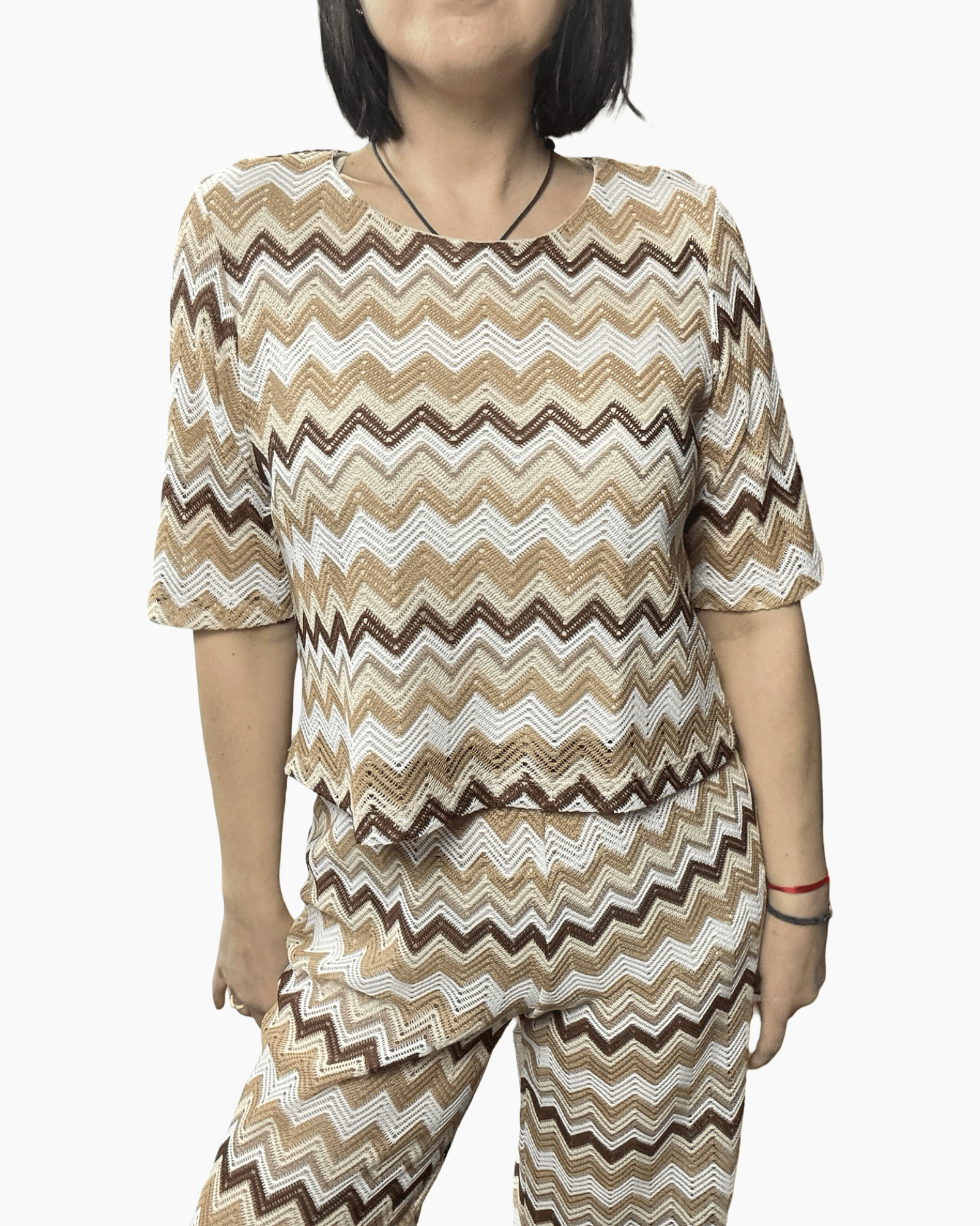 MAGLIETTA A ZIG ZAG VICOLO - XE BLU ABBIGLIAMENTO