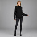MAGLIETTA CON MANICOTTO TENSIONE IN - XE BLU Abbigliamento Donna