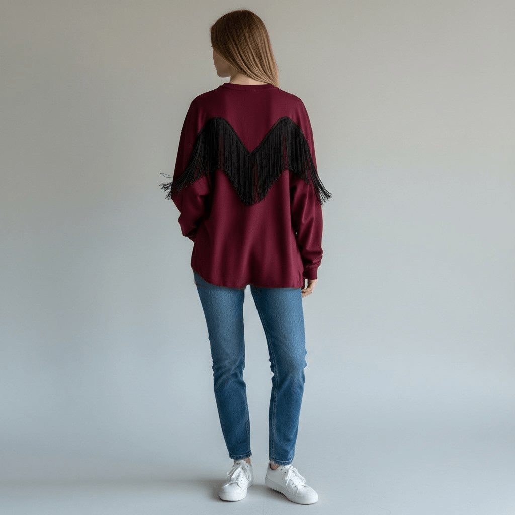 MAGLIETTA FRANGE TENSIONE IN - XE BLU Abbigliamento Donna