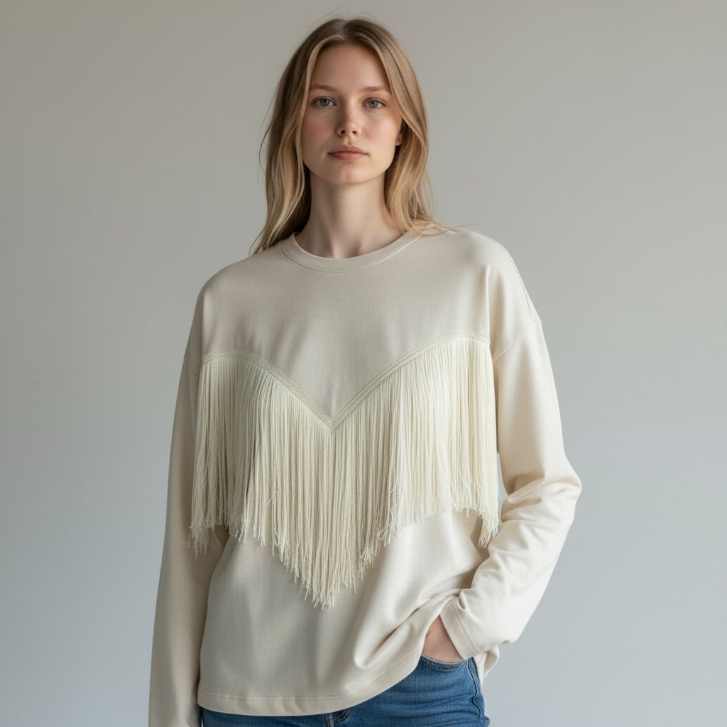 MAGLIETTA FRANGE TENSIONE IN - XE BLU Abbigliamento Donna