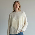 MAGLIETTA FRANGE TENSIONE IN - XE BLU Abbigliamento Donna
