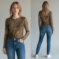 MAGLIETTA MACULATA TENSIONE IN - XE BLU Abbigliamento Donna