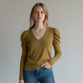 MAGLIETTA MANICA SBUFFO SUSY MIX - XE BLU Abbigliamento Donna