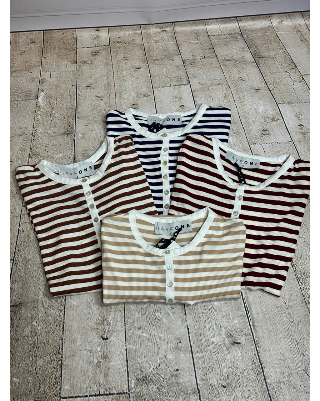 MAGLIETTA SERAFINO A RIGHE HAVEONE - XE BLU ABBIGLIAMENTO