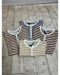 MAGLIETTA SERAFINO A RIGHE HAVEONE - XE BLU ABBIGLIAMENTO