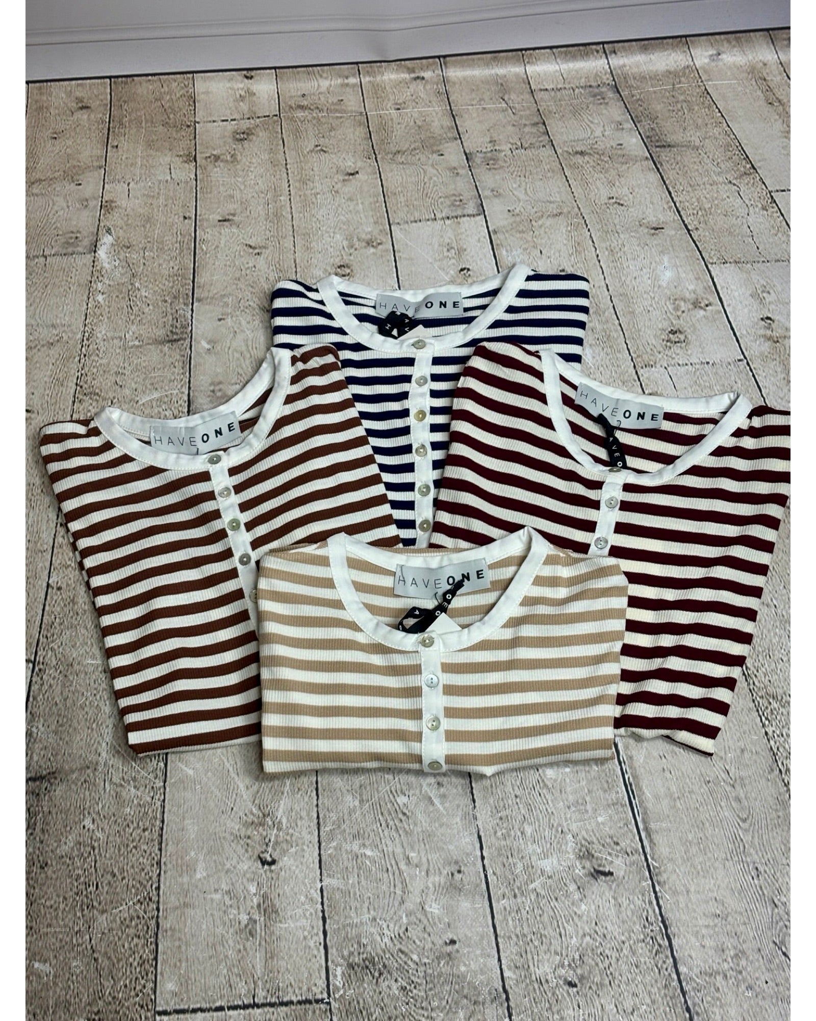 MAGLIETTA SERAFINO A RIGHE HAVEONE - XE BLU ABBIGLIAMENTO