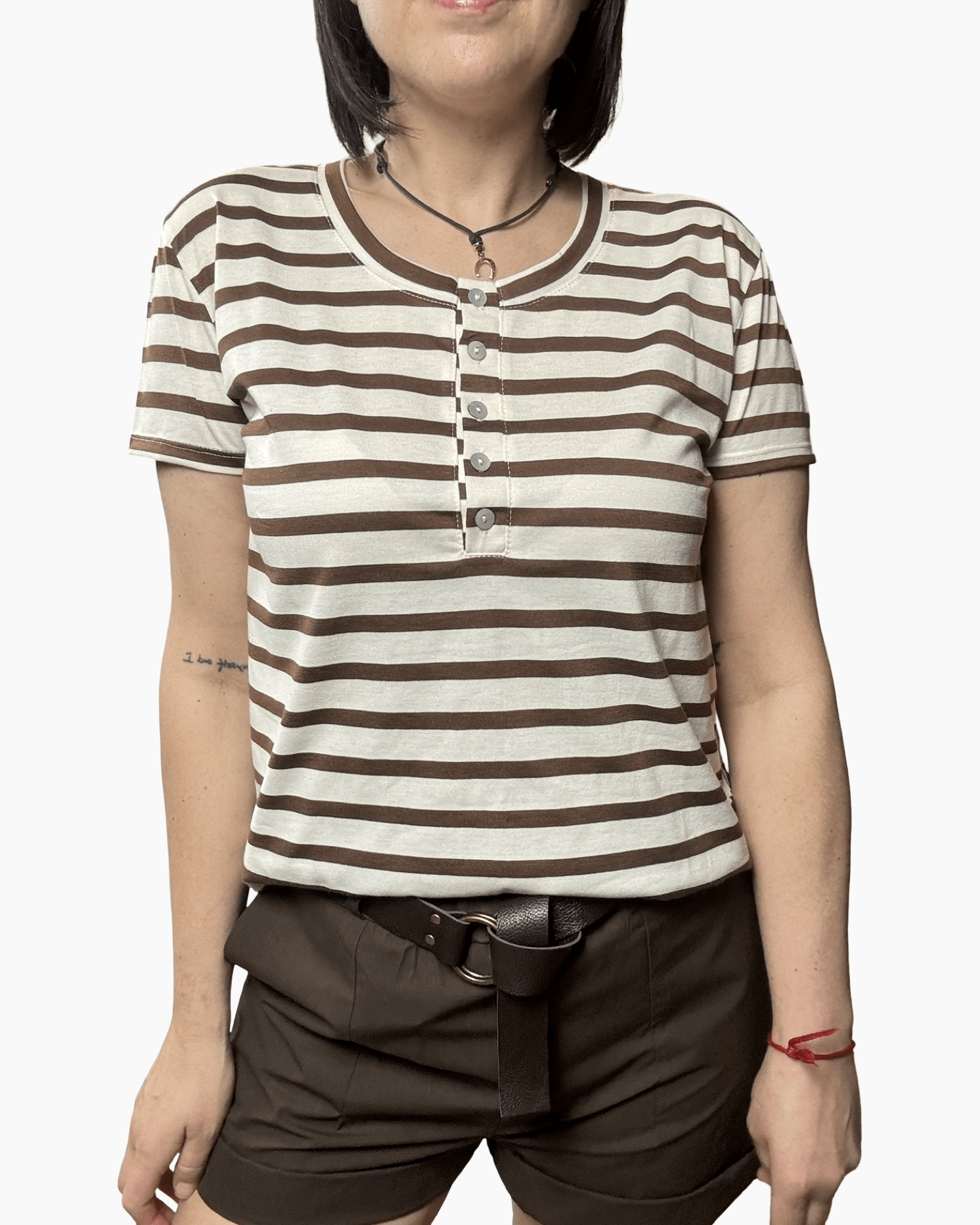 MAGLIETTA SERAFINO A RIGHE SUSY MIX - XE BLU ABBIGLIAMENTO