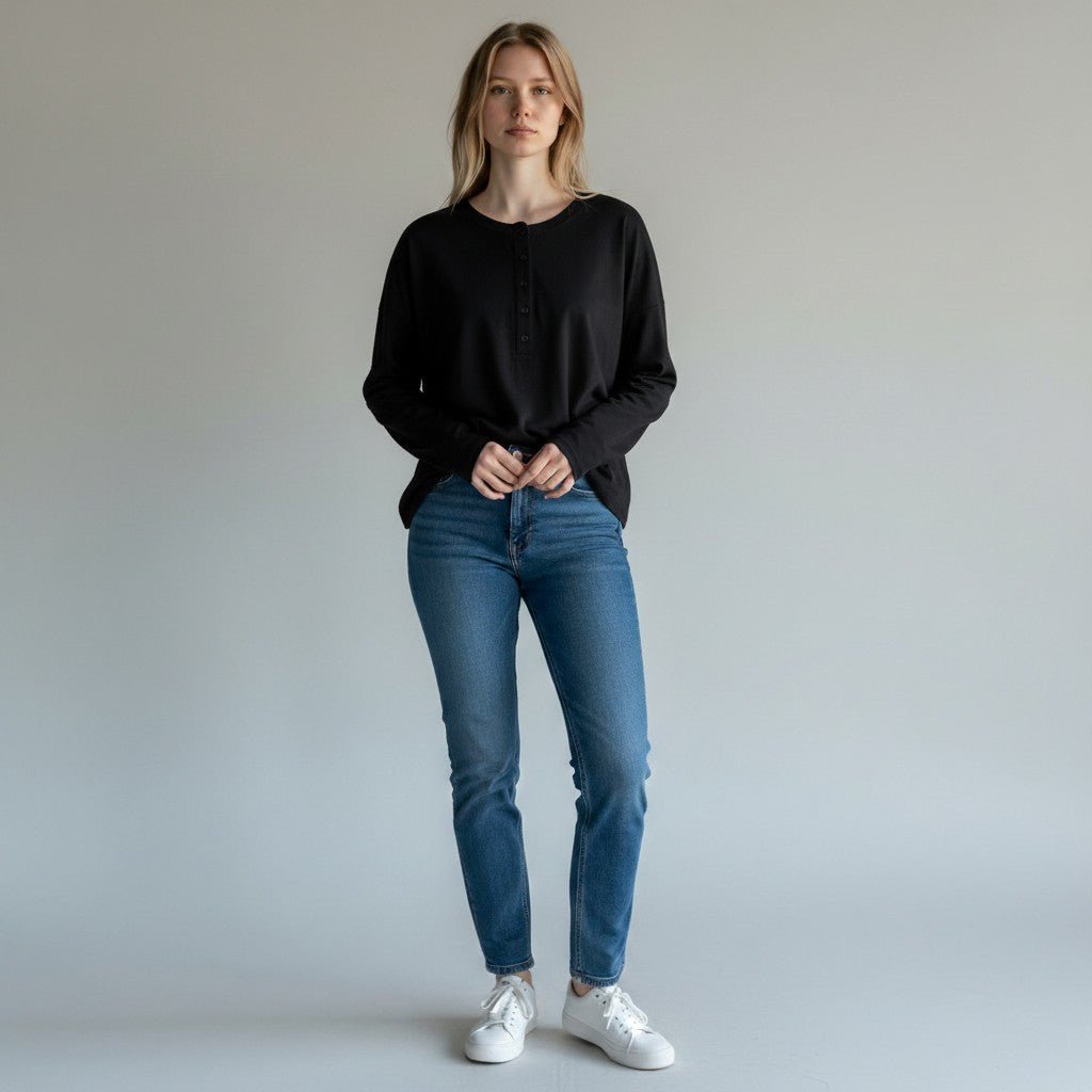 MAGLIETTA SERAFINO CON MANICA A CALLA SUSY MIX - XE BLU Abbigliamento Donna