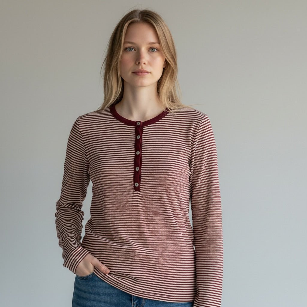 MAGLIETTA SERAFINO RIGATA SUSY MIX - XE BLU Abbigliamento Donna