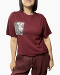 MAGLIETTA TASCA PAILLETTES GRANDI SUSY MIX - XE BLU ABBIGLIAMENTO