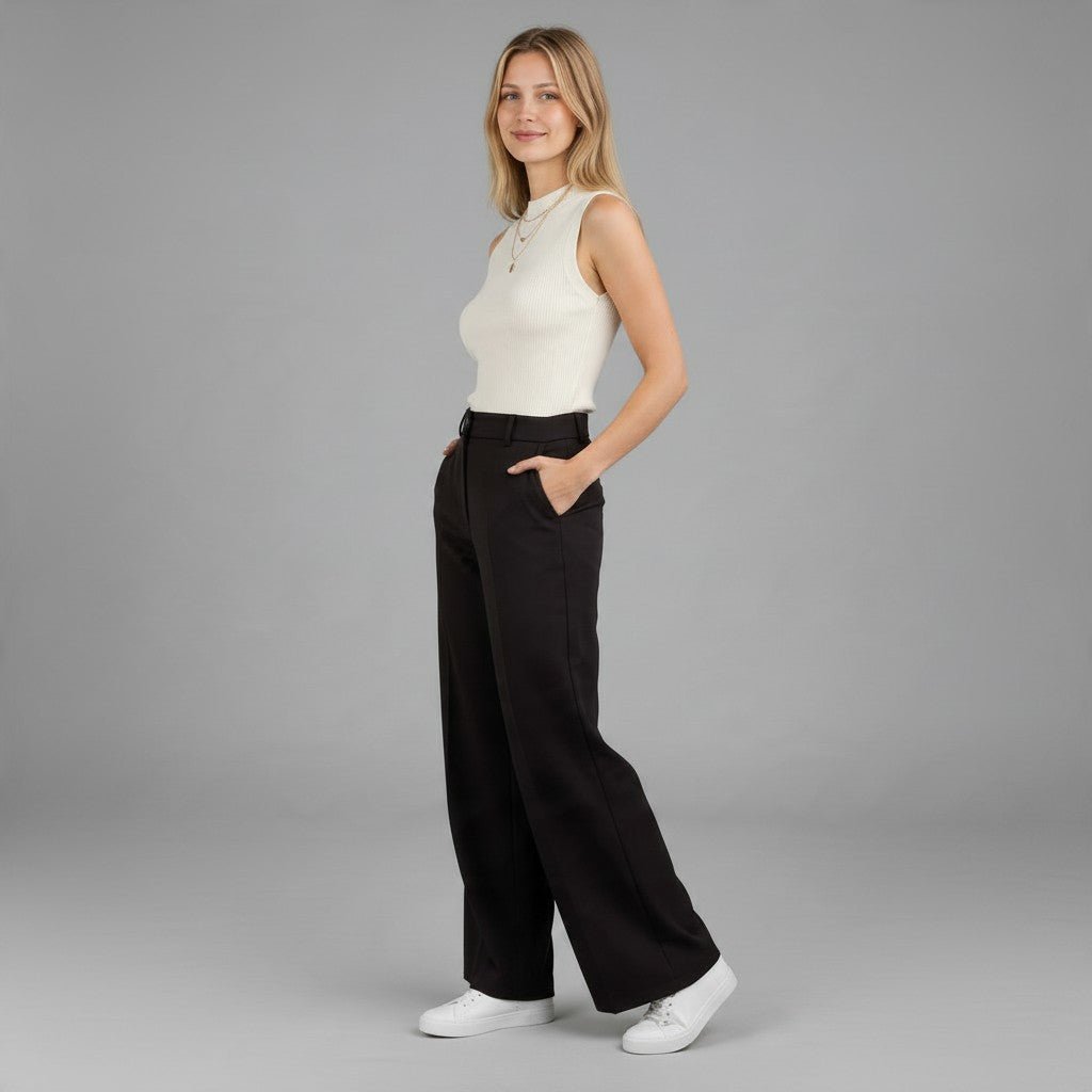PANTALONE A PALAZZO DIXIE - XE BLU Abbigliamento Donna