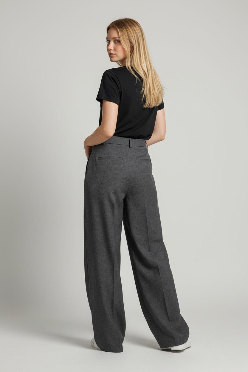 PANTALONE A PALAZZO MOTEL - XE BLU Abbigliamento Donna