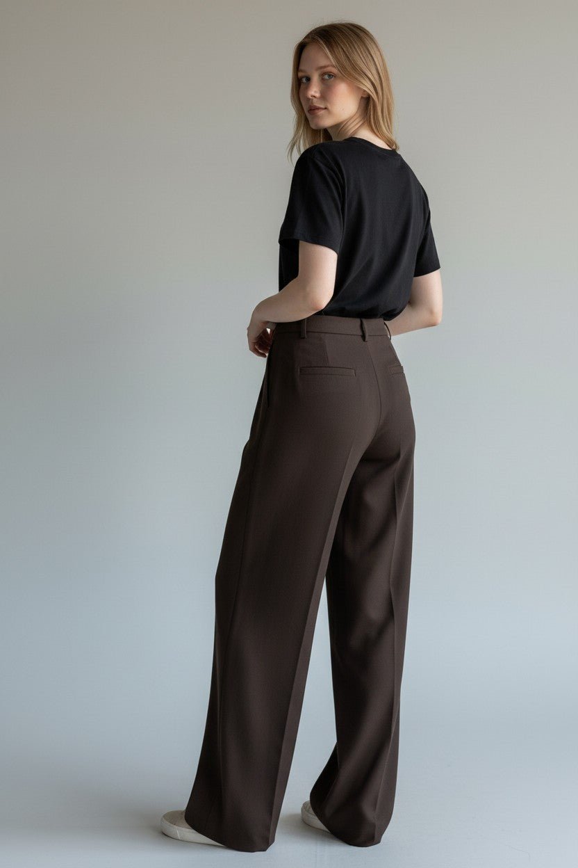 PANTALONE A PALAZZO MOTEL - XE BLU Abbigliamento Donna