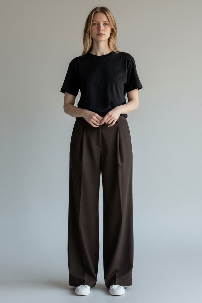 PANTALONE A PALAZZO MOTEL - XE BLU Abbigliamento Donna
