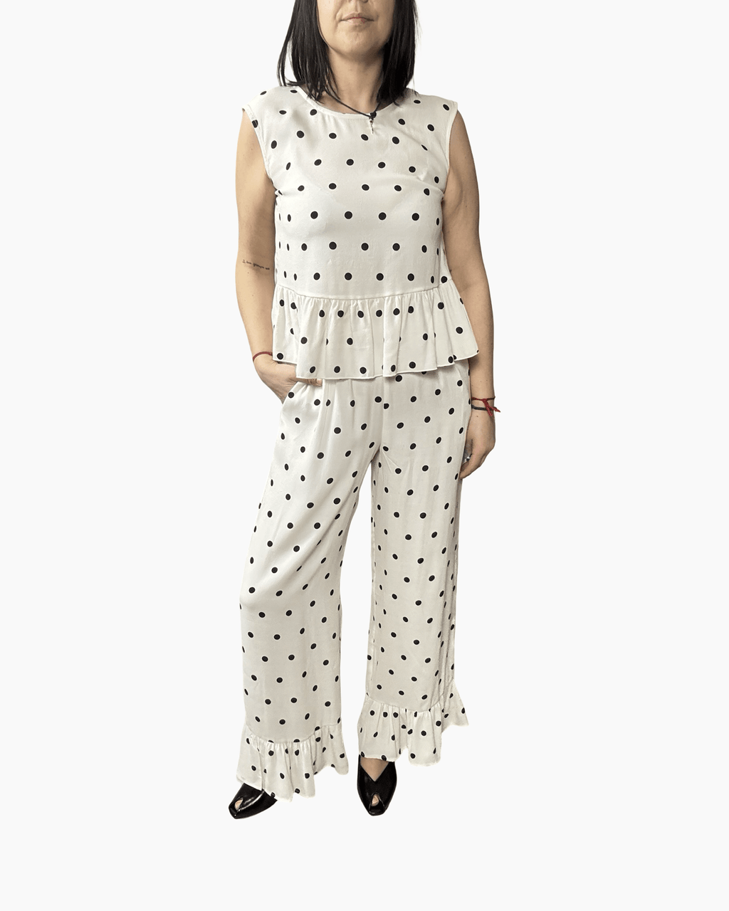 PANTALONE A POIS DIXIE - XE BLU ABBIGLIAMENTO