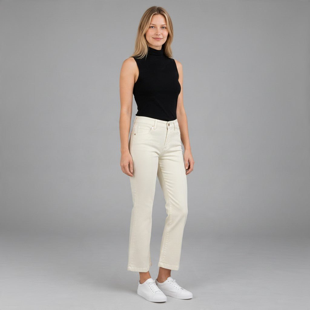 PANTALONE A TROMBETTA TENSIONE IN - XE BLU Abbigliamento Donna