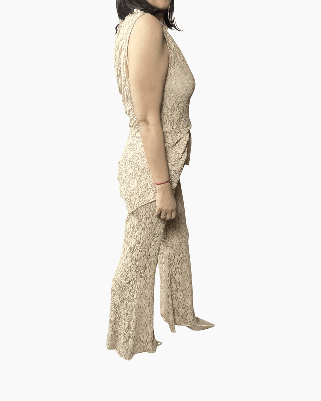 PANTALONE A ZAMPA IN PIZZO HAVEONE - XE BLU ABBIGLIAMENTO