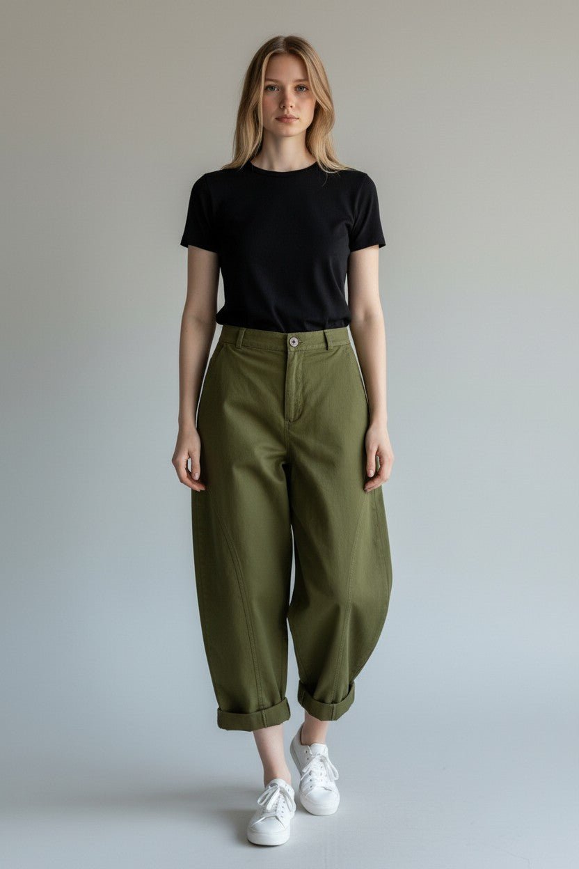 PANTALONE BALLOON SUSY MIX - XE BLU Abbigliamento Donna