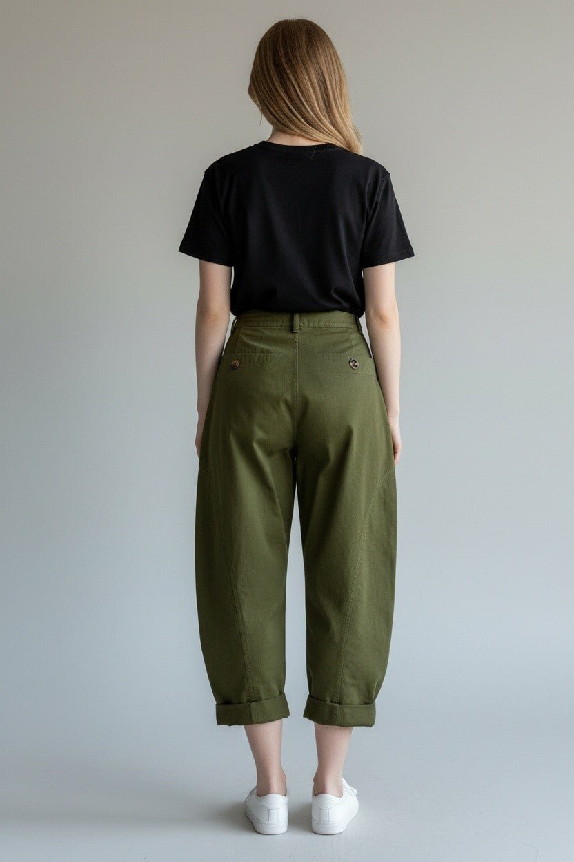 PANTALONE BALLOON SUSY MIX - XE BLU Abbigliamento Donna