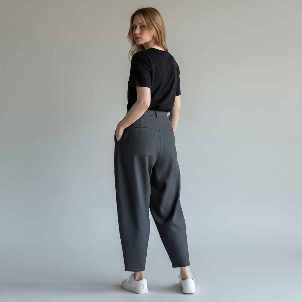 PANTALONE BALOON FLUIDO SUSY MIX - XE BLU Abbigliamento Donna