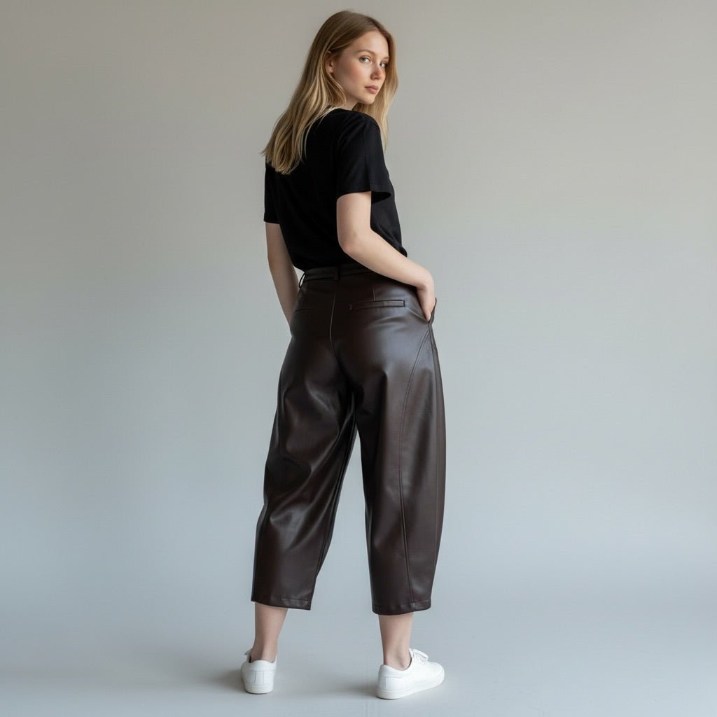PANTALONE BALOON IN ECOPELLE SUSY MIX - XE BLU Abbigliamento Donna