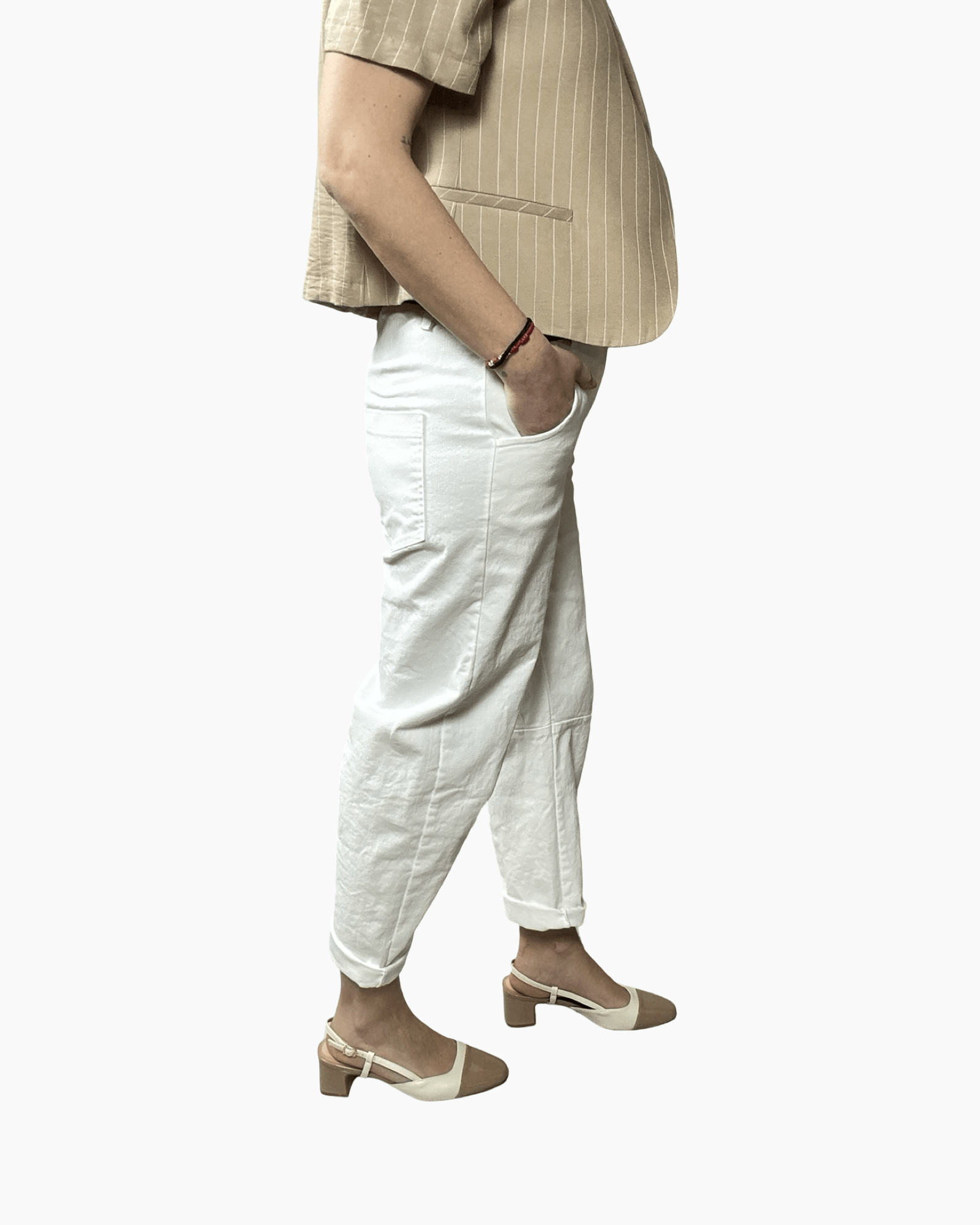 PANTALONE BIANCO HAVEONE - XE BLU ABBIGLIAMENTO