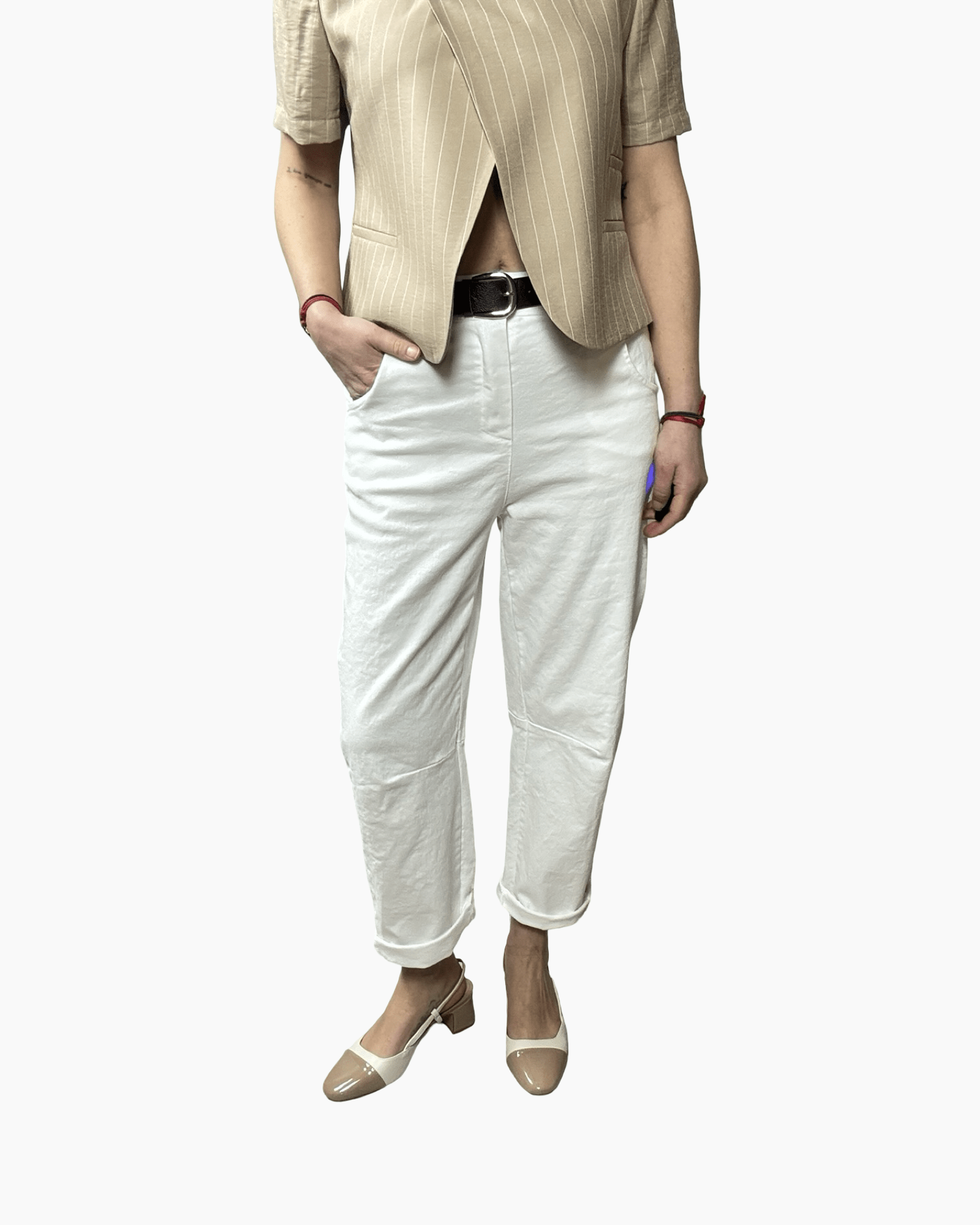 PANTALONE BIANCO HAVEONE - XE BLU ABBIGLIAMENTO