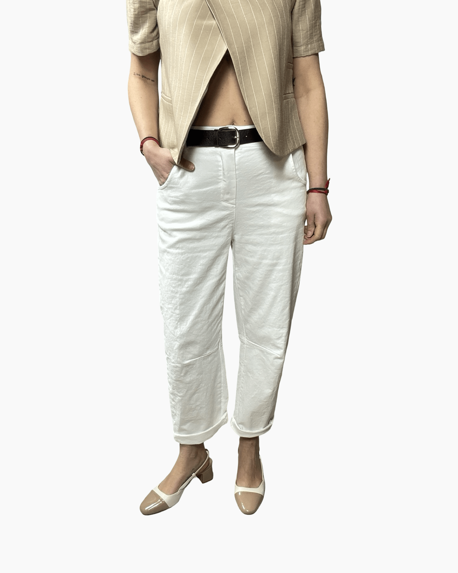 PANTALONE BIANCO HAVEONE - XE BLU ABBIGLIAMENTO