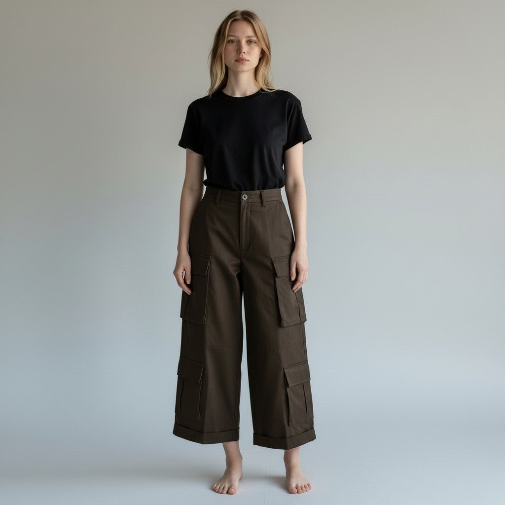 PANTALONE CARGO VICOLO - XE BLU Abbigliamento Donna