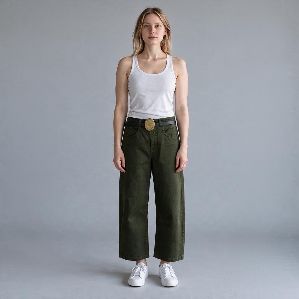 PANTALONE CARROT CON CINTURA TENSIONE IN - XE BLU Abbigliamento Donna