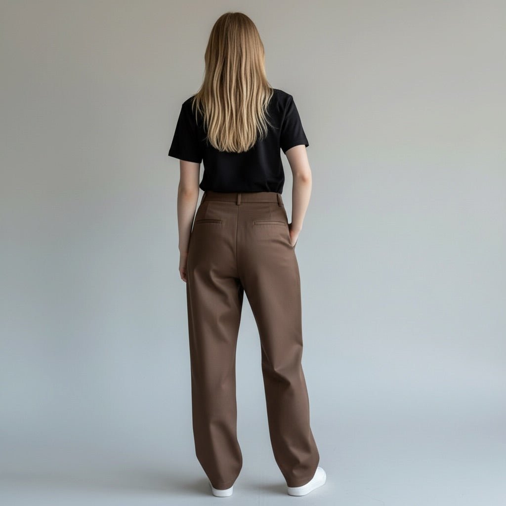 PANTALONE CARROT CON PINCES SUSY MIX - XE BLU Abbigliamento Donna