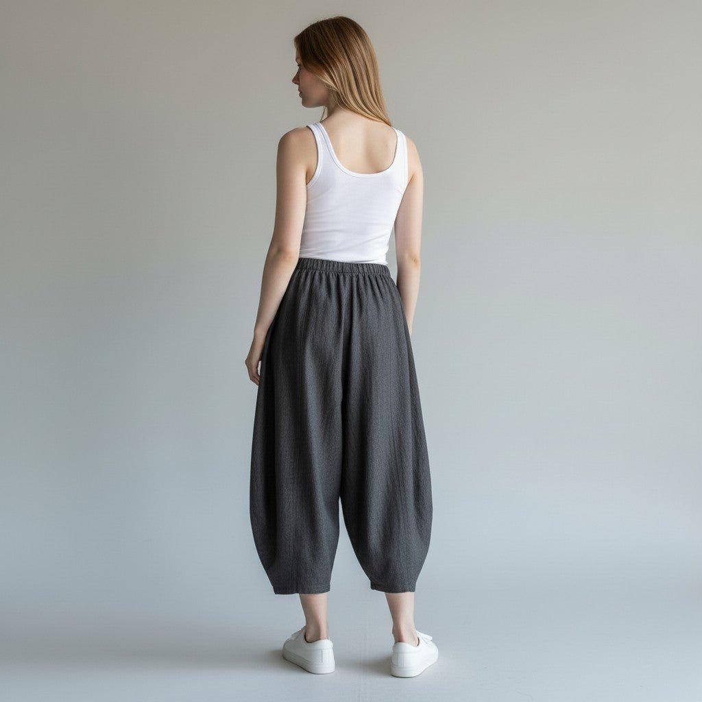 PANTALONE CARROT SFUMATO SUSY MIX - XE BLU Abbigliamento Donna
