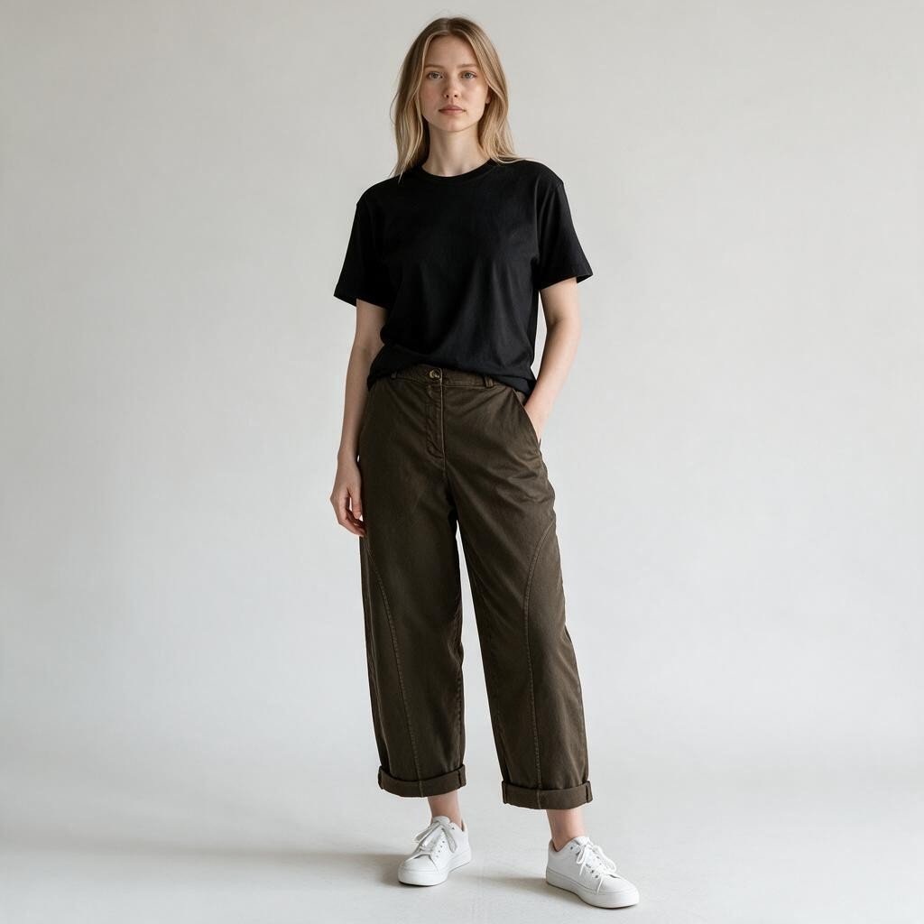 PANTALONE CARROT TASCA+BOTTONE SUSY MIX - XE BLU Abbigliamento Donna