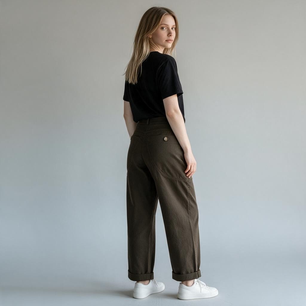 PANTALONE CARROT TASCA+BOTTONE SUSY MIX - XE BLU Abbigliamento Donna