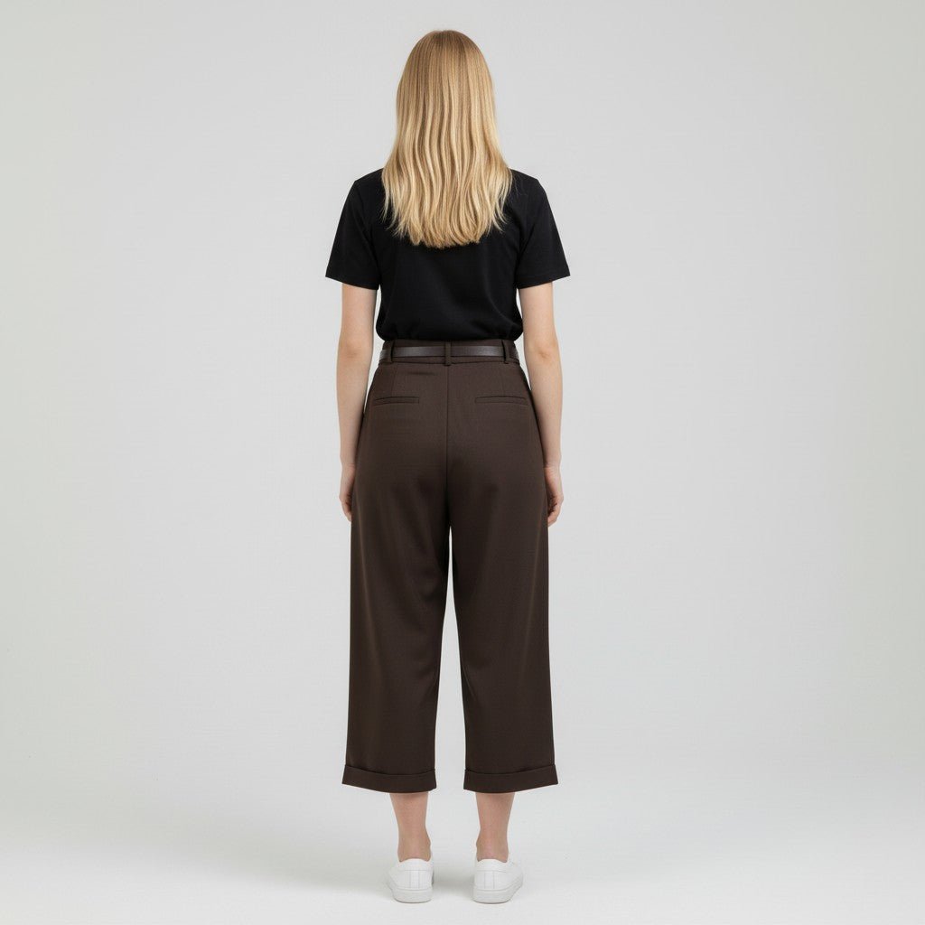PANTALONE CON PINCES SUSY MIX - XE BLU Abbigliamento Donna