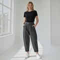 PANTALONE CUORICINO SUSY MIX - XE BLU Abbigliamento Donna