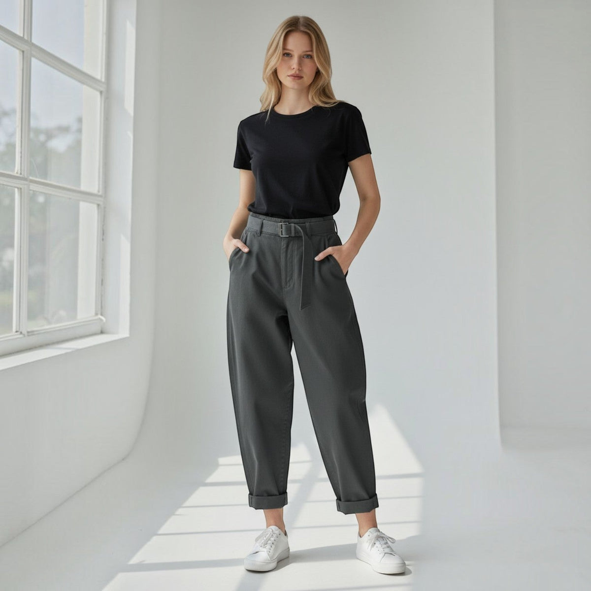 PANTALONE CUORICINO SUSY MIX - XE BLU Abbigliamento Donna